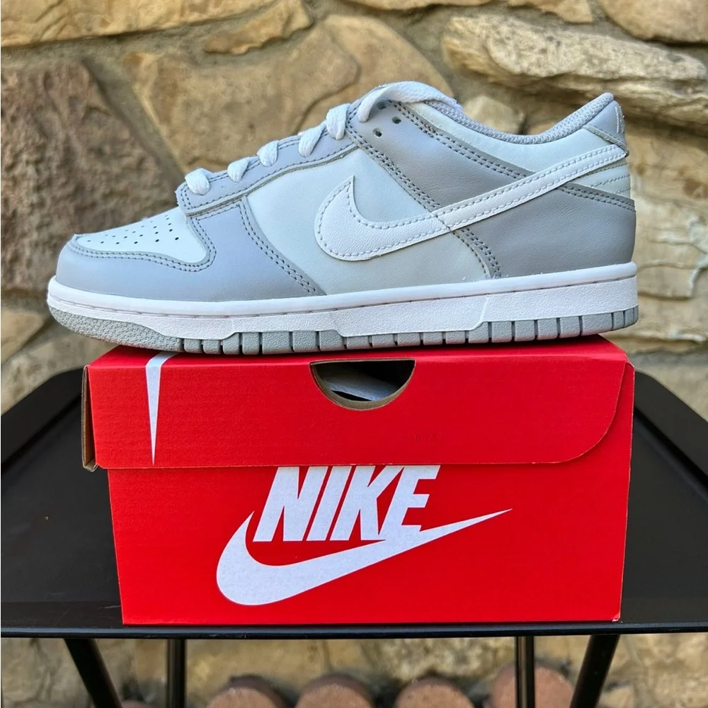 Nike Dunk Low “Wolf Grey” Size 5Y / 6.5 Women’s - Picture 1 of 10